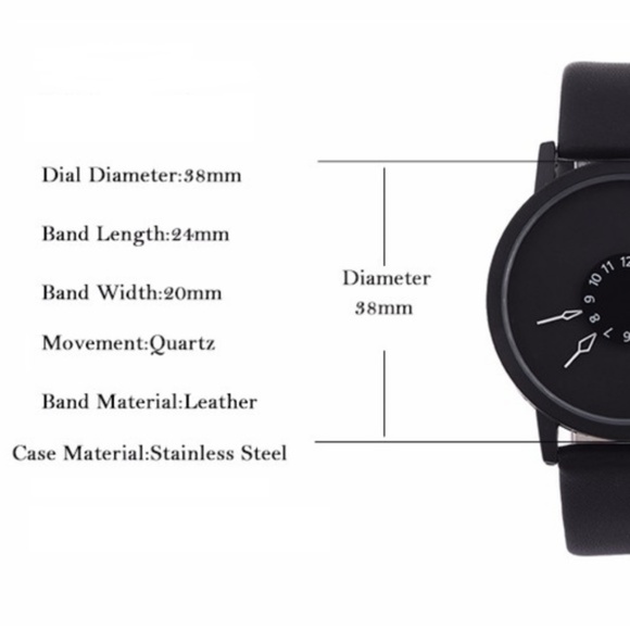 ❤️NEW❤️ Unisex Creative Design Leather Watch - Picture 2 of 5